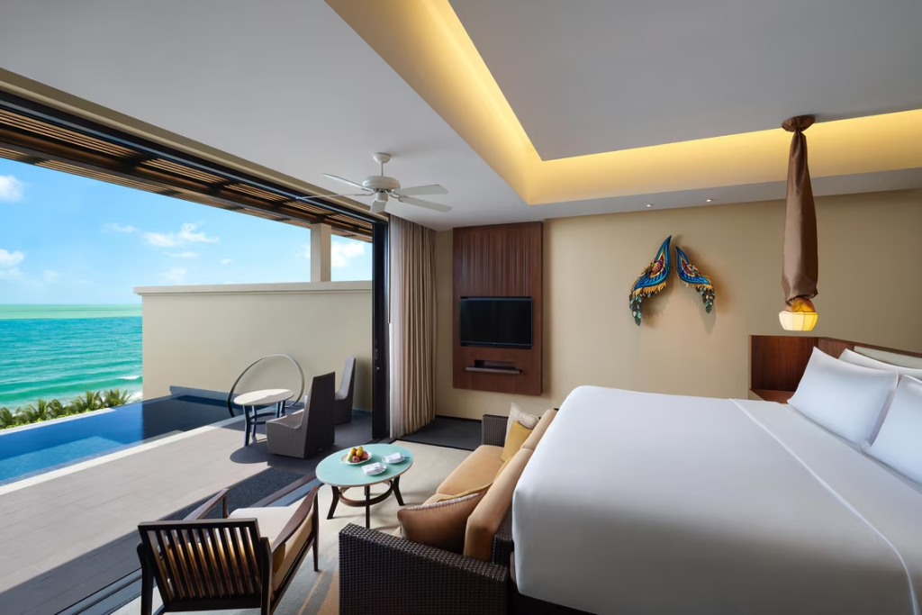 Двухместный люкс Premium Ocean c 1 комнатой с видом на океан двуспальная кровать в Vana Belle, a Luxury Collection Resort, Koh Samui