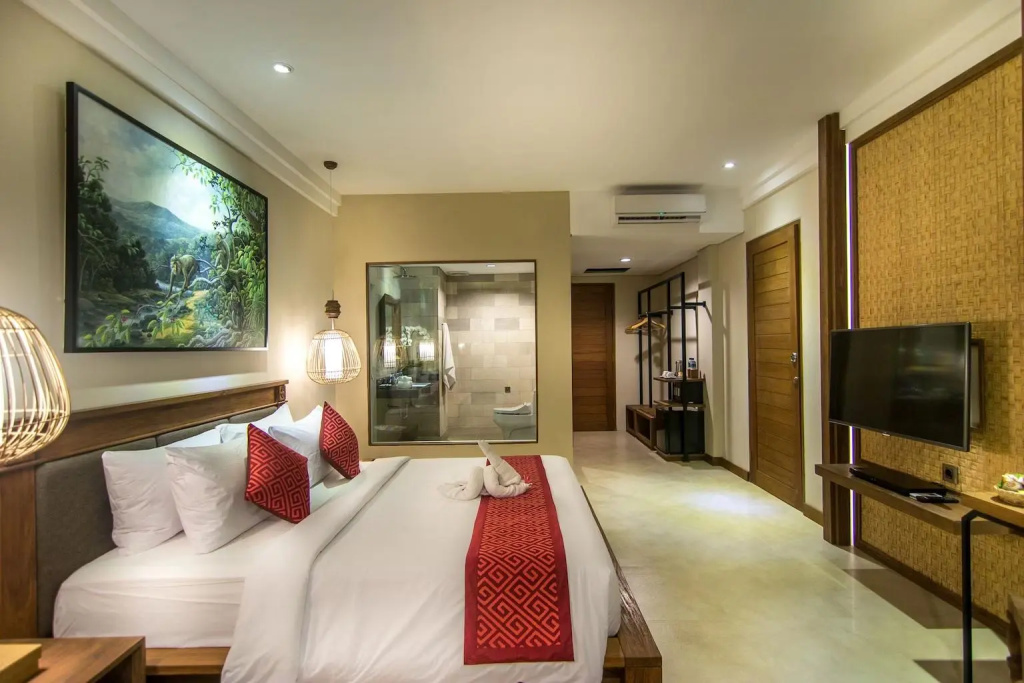 Deluxe Double room with lagoon view (full double bed)