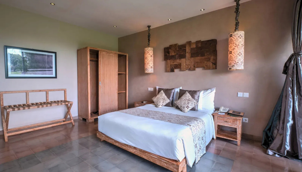 Deluxe Double room with Rice Field view (full double bed)