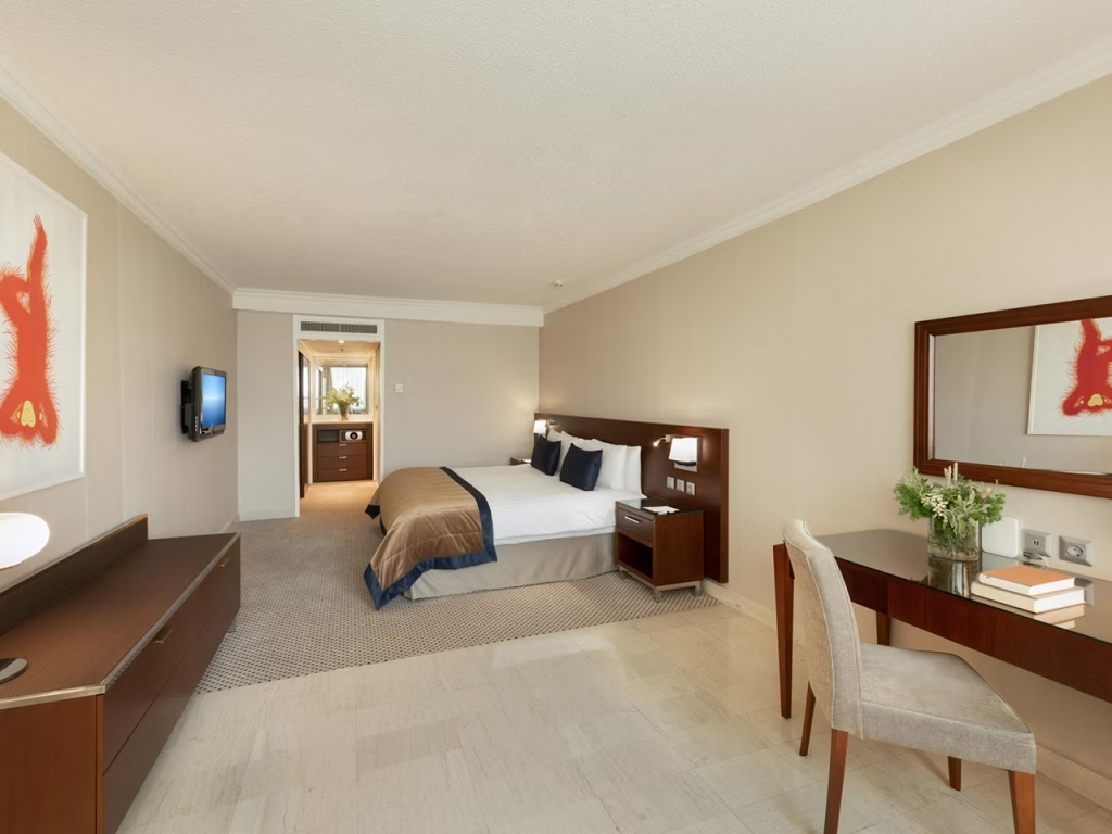 1 Bedroom Club Lounge Access Acropolis View Double Suite with balcony (full double bed)