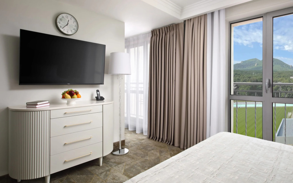 Двухместная студия двуспальная кровать в Плаза СПА