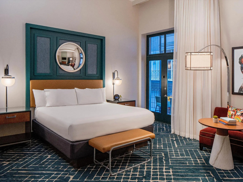 Bourbon Double Suite with balcony full double bed