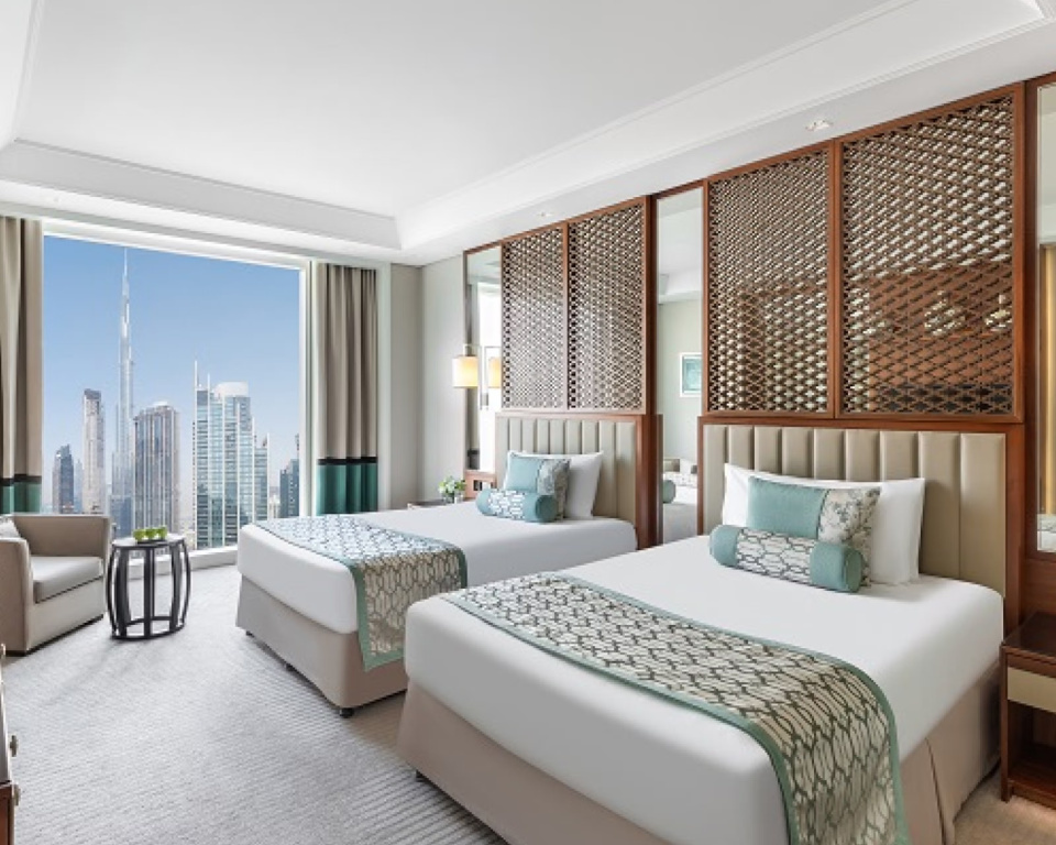 Luxury Double room with Burj view (twin beds)