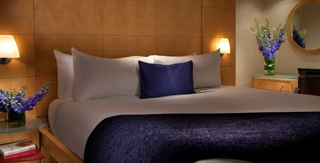 可及高級套房，帶有全尺寸雙人床及景觀