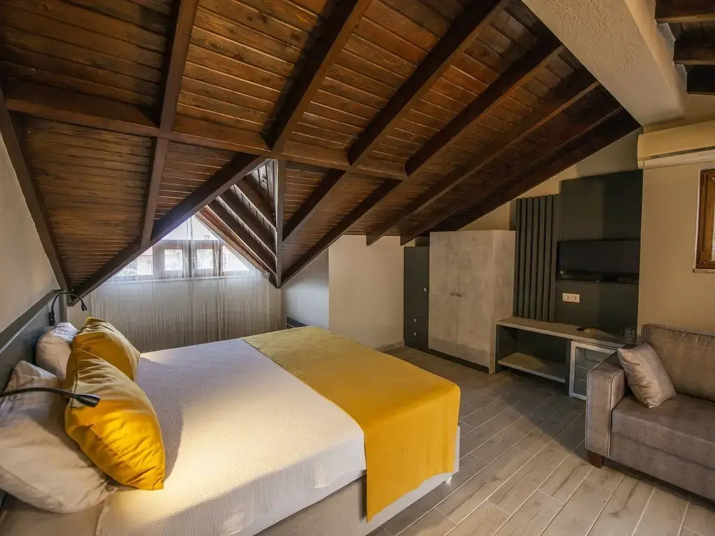 Panaromic Attic Double room with mountain view (full double bed)