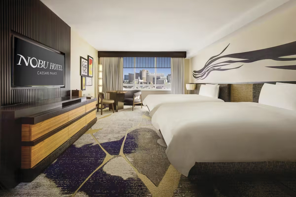 Nobu Double room Partial Strip View (full double bed)