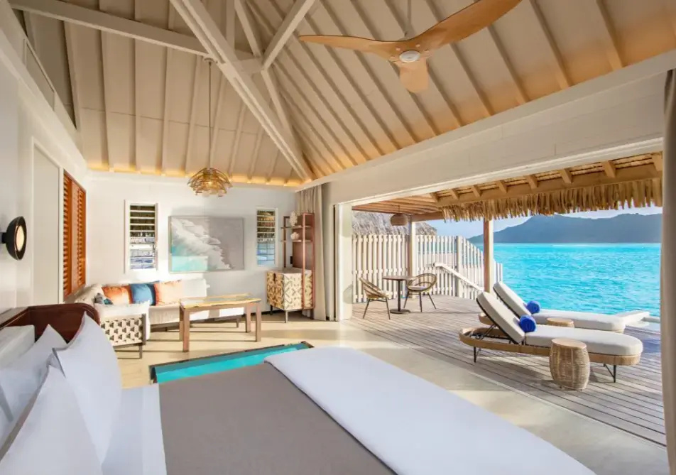 1 Bedroom Premium Otemanu View Overwater Double Villa (full double bed)