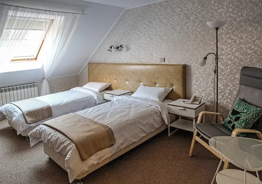 Adres Hotel Room Type - Standard + Double Attic room twin beds