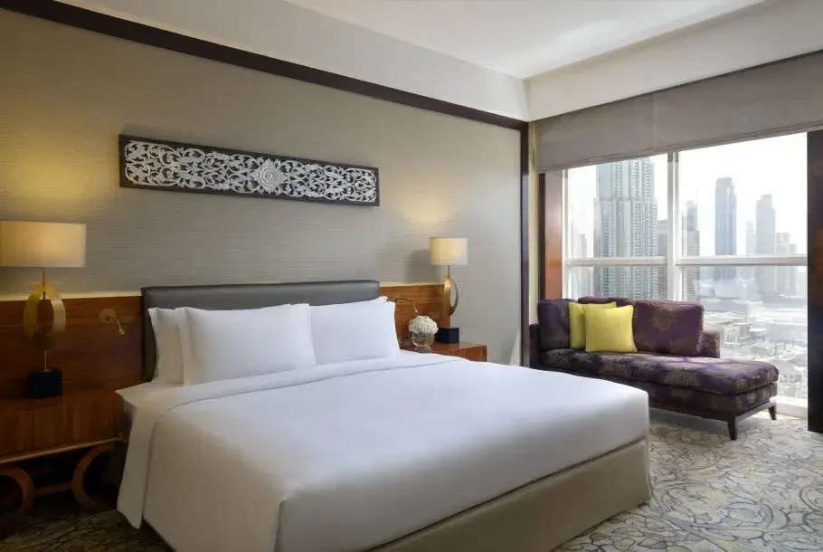 Deluxe Double room with Burj Khalifa view (full double bed)