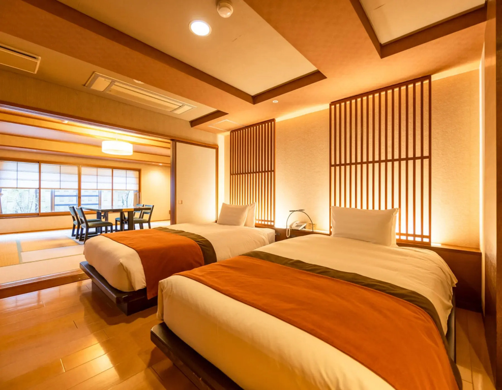 Shusui-an Japanese-Western Style with Onsen Open-Air Bath Universal room City Side
