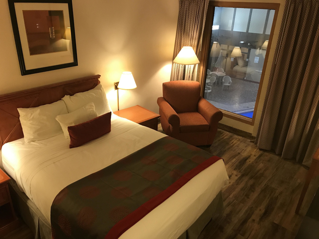 Double room with pool view (full double bed)