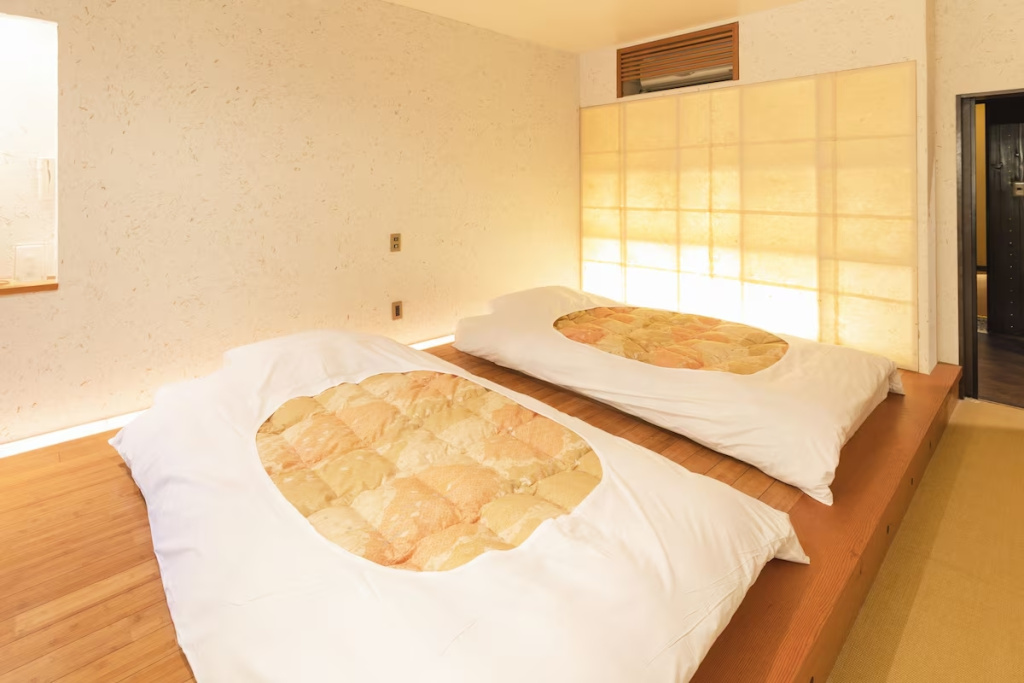 Superior with Tatami Area with Open-Air Bath Double room (twin beds)