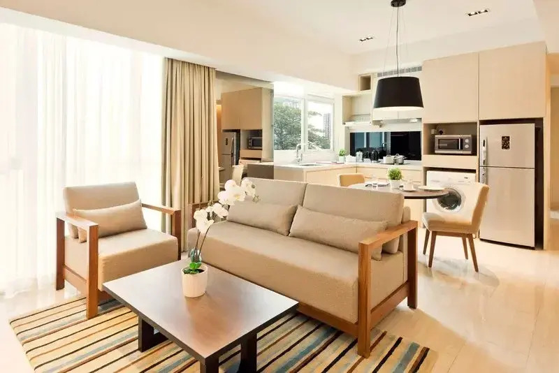 Шестиместный люкс семейный с 3 комнатами в Oasia Suites Kuala Lumpur
