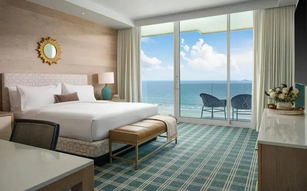 The Views Accessible Double Suite oceanfront (full double bed)