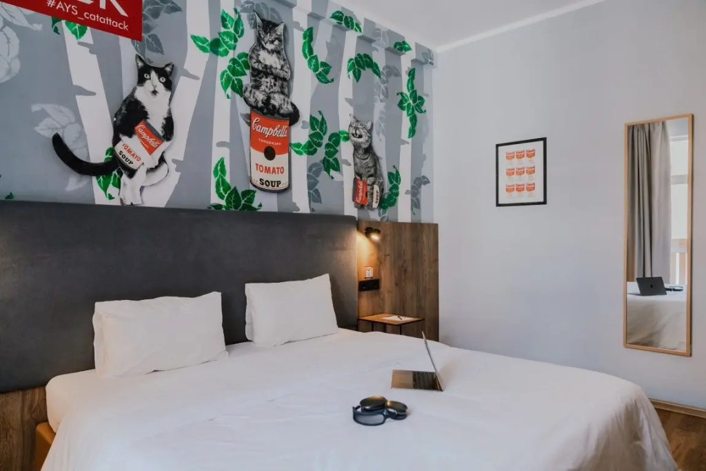 AYS Design Rosa Khutor Hotel Room Type - Standard Double room with balcony full double bed