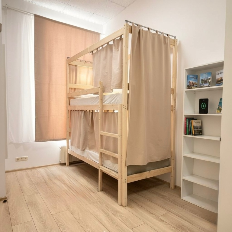 Bed in Dorm (male dorm) with city view