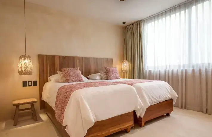 2 Bedrooms Luxury Quadruple Apartment with garden view