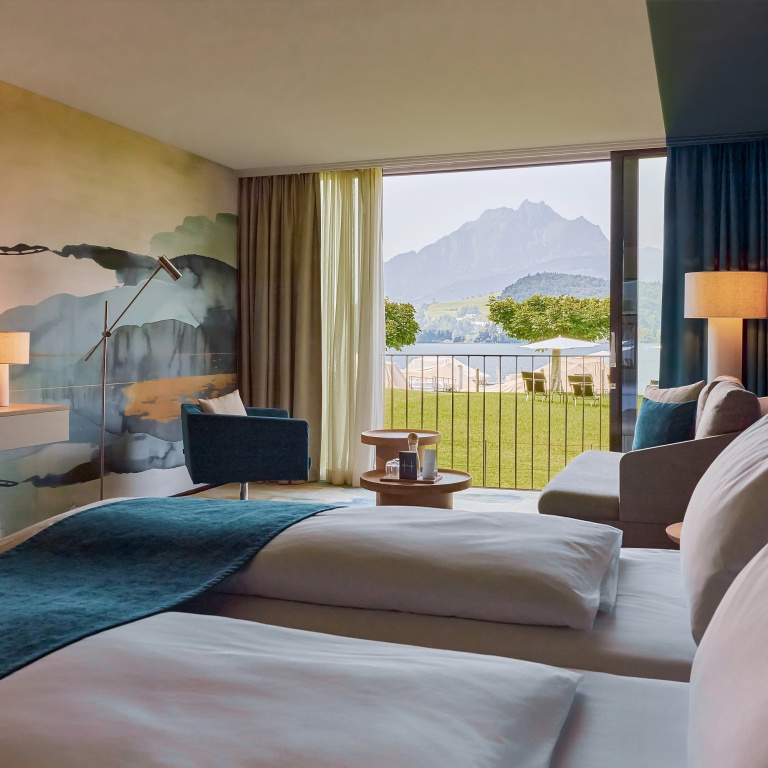HERMITAGE Lake Lucerne - Beach Club & Lifestyle Hotel - Chambres