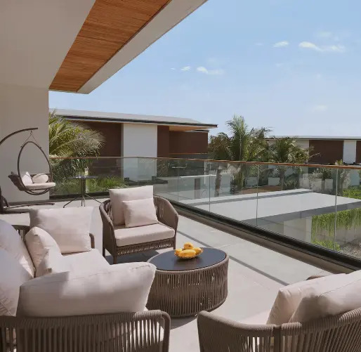 Вилла с бассейном Lagoon с 4 комнатами в Villa Le Corail, A Gran Melia Hotel