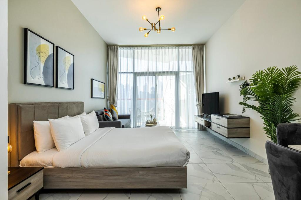 Premium Double Studio with Burj Khalifa view (full double bed)
