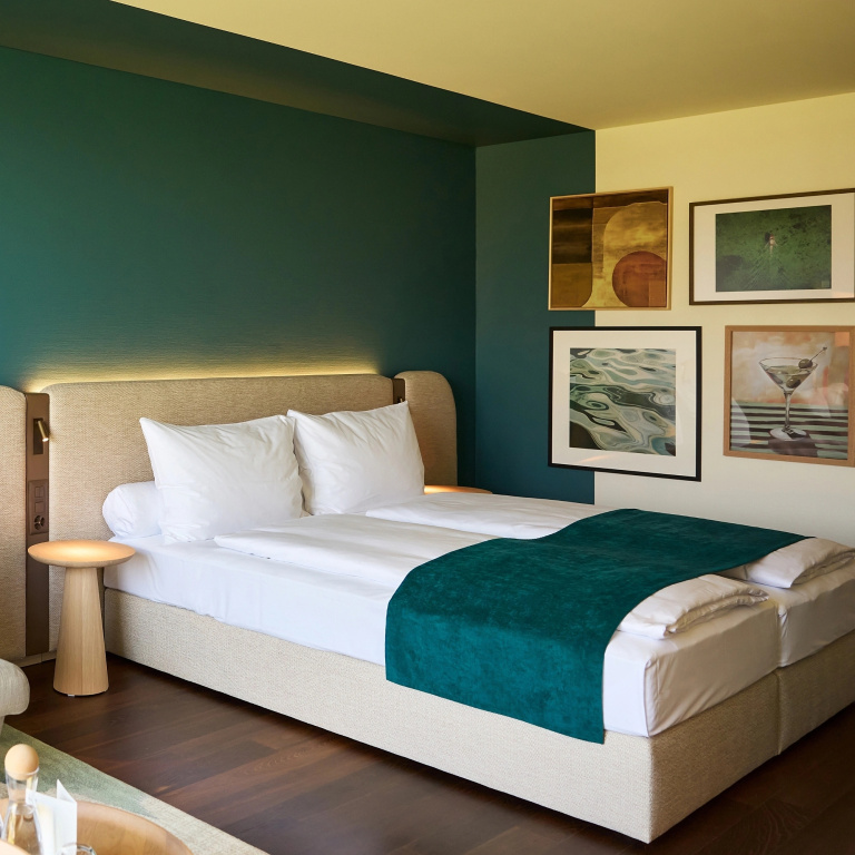 Superior Double room with garden & lake view (full double bed)
