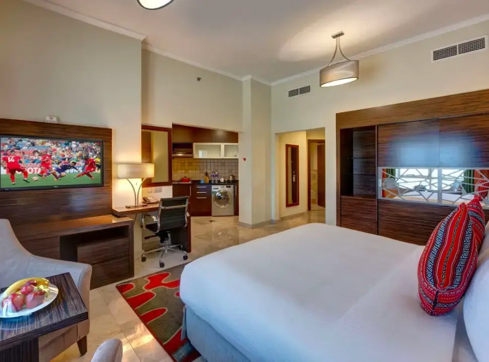 Double Studio Apartment full double bed
