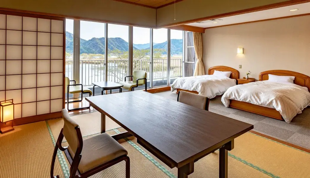 Japanese-Western Style Double room (twin beds)