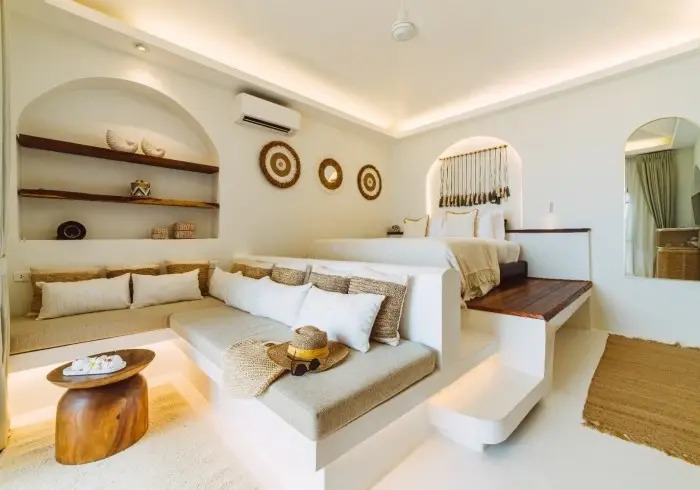 Двухместный люкс Beachfront двуспальная кровать в Zazen Boutique Resort & Spa