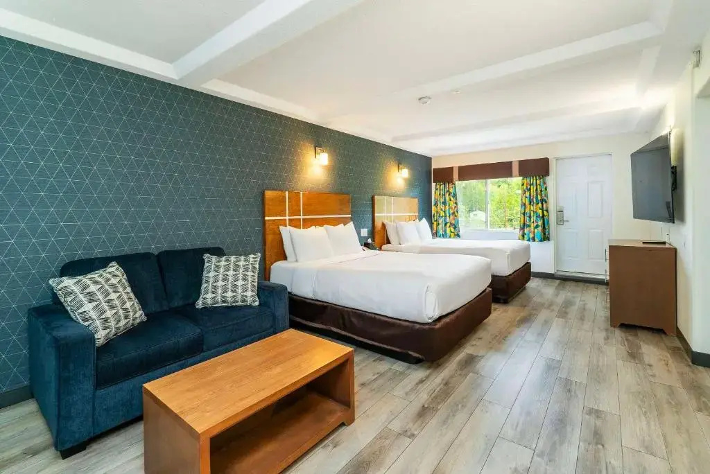 Room with balcony