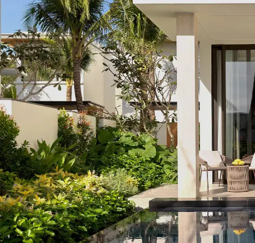 Двухместный номер Pavilion с бассейном двуспальная кровать в Villa Le Corail, A Gran Melia Hotel
