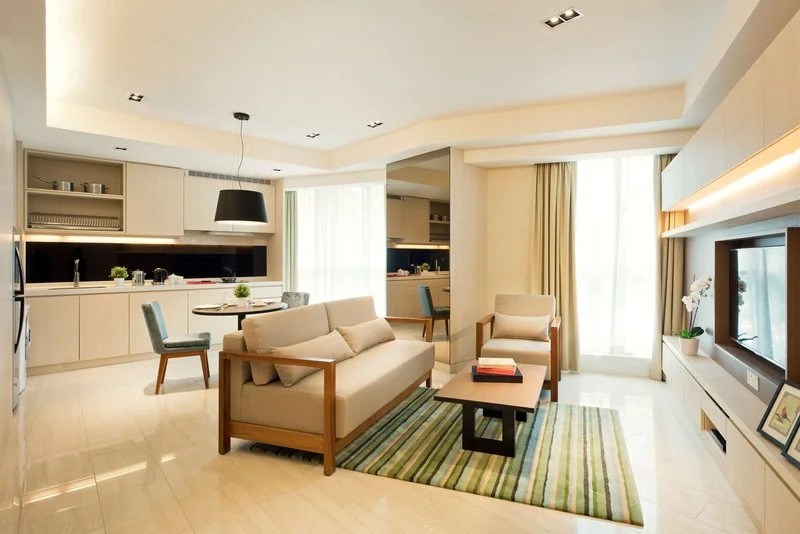 Двухместный люкс c 1 комнатой двуспальная кровать в Oasia Suites Kuala Lumpur