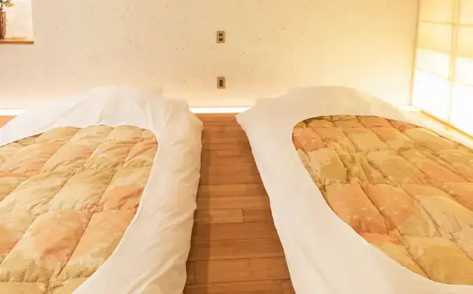 Toki with Open-Air Bath Double Deluxe room with Tatami Area (twin beds)