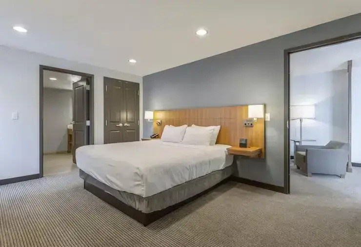 2 Rooms Accessible Double Suite with mountain view full double bed