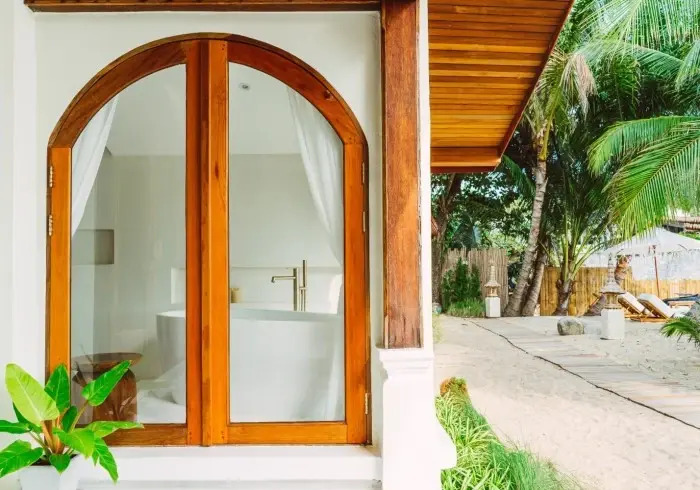 Двухместный люкс Beachfront двуспальная кровать в Zazen Boutique Resort & Spa