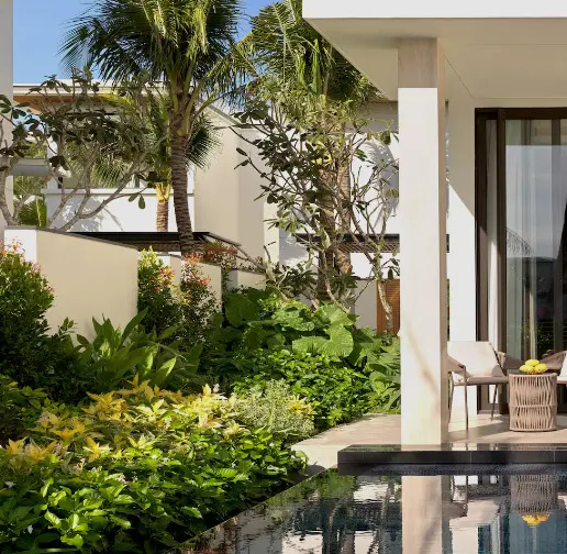 Вилла с бассейном Lagoon с 4 комнатами в Villa Le Corail, A Gran Melia Hotel