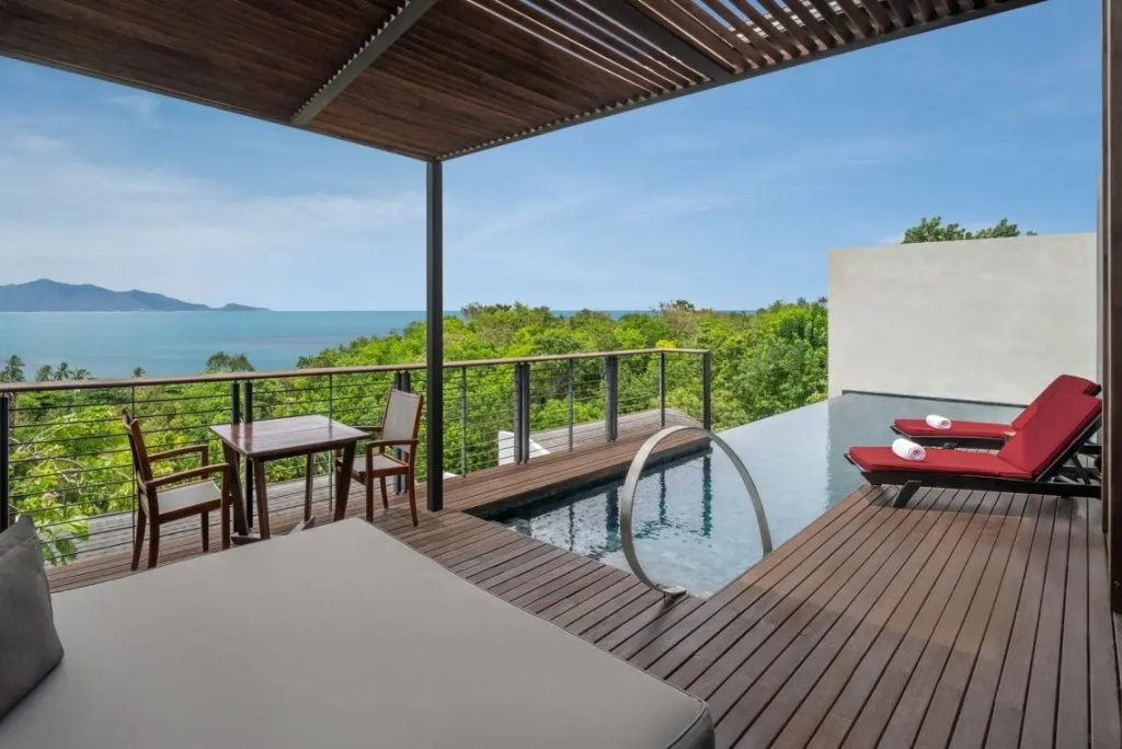 1 Bedroom Premier Double Private Pool Villa with ocean view (full double bed)