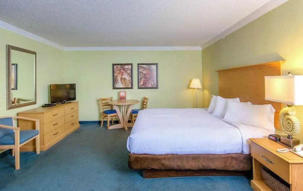 Room with partial ocean view