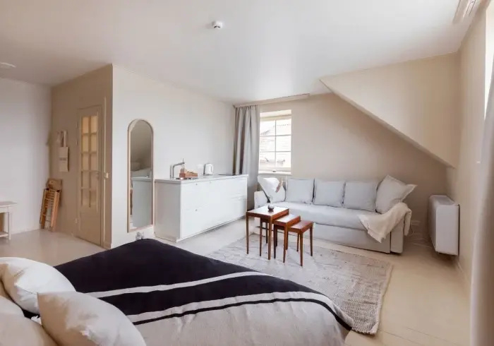 Double Studio Apartment with lagoon view (full double bed)