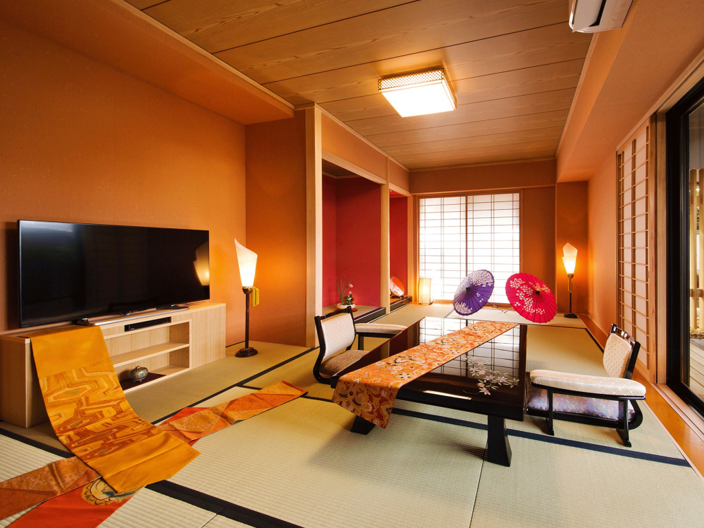 Japanese-Style  room with garden view
