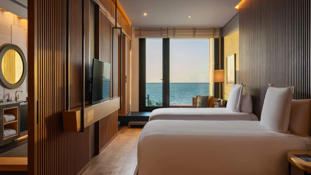 Serenity Double Guestroom with ocean view (twin beds)