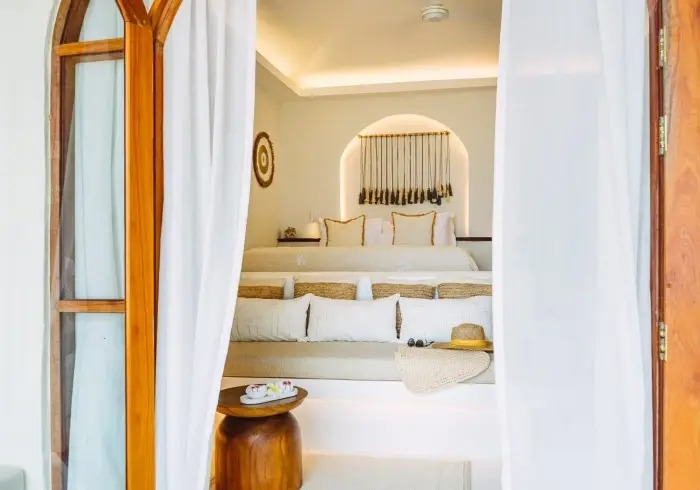 Двухместный люкс Beachfront двуспальная кровать в Zazen Boutique Resort & Spa