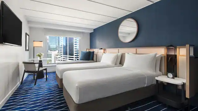 Quadruple room with balcony and Darling Harbour View