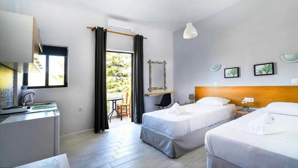 Double Studio with garden view (full double bed)