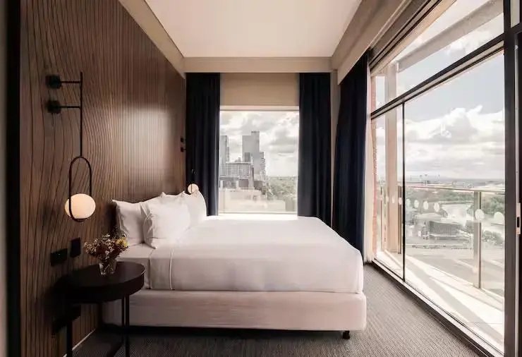Skyline Double room with balcony and with river view (full double bed)