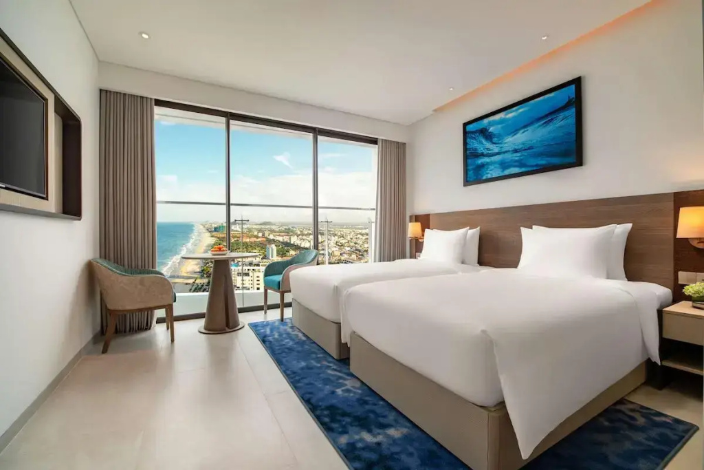 Deluxe Double room with partial sea view (twin beds)