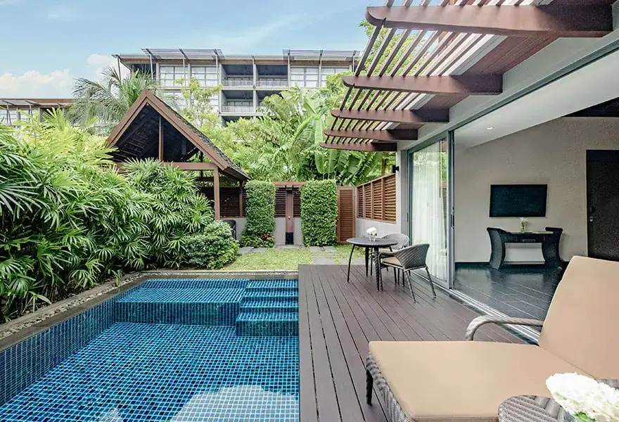 Двухместный номер Pool Pavilion двуспальная кровать в Anantara Mai Khao Phuket Villas