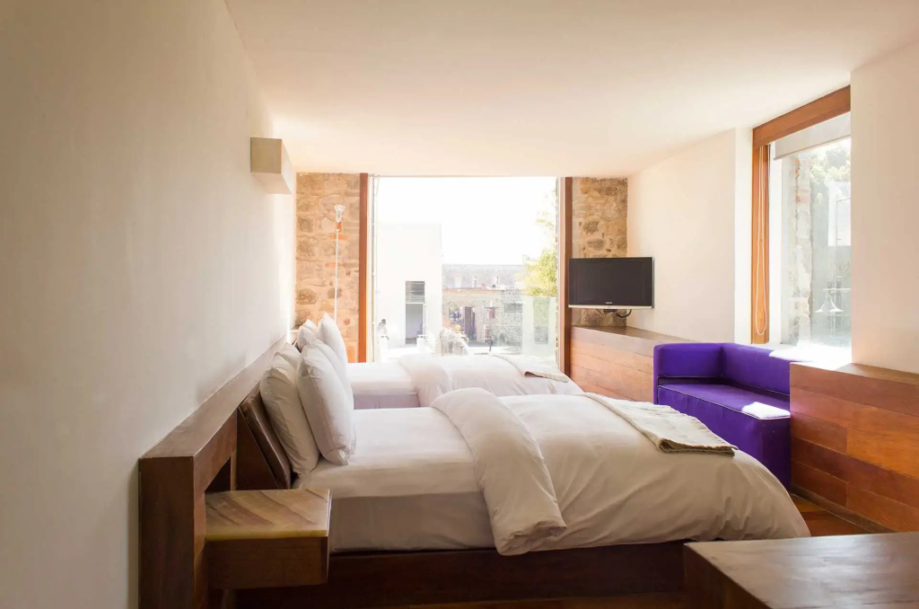 Room with balcony