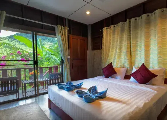 Двухместное бунгало Superior двуспальная кровать в Kanya Cozy Bungalows Kata Beach