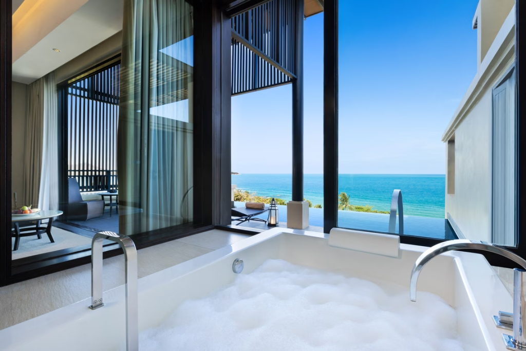Двухместный люкс Grand c 1 комнатой с видом на океан двуспальная кровать в Vana Belle, a Luxury Collection Resort, Koh Samui