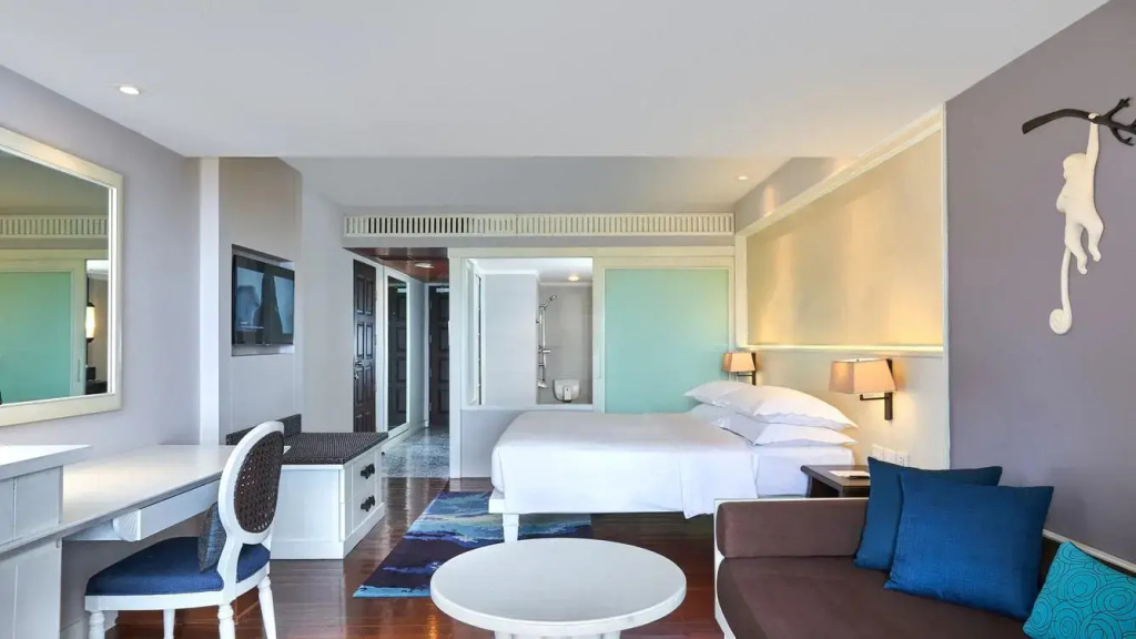 Larger Terrace Double room with pool view (full double bed)